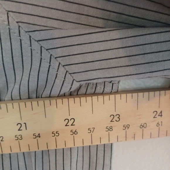 Fox Racing Shirt Mens XL Gray Stripes Button Down Short Sleeve Lightweight Moto - Picture 11 of 13